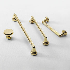 Classic Zinc Alloy Long Solid Cabinet Handles