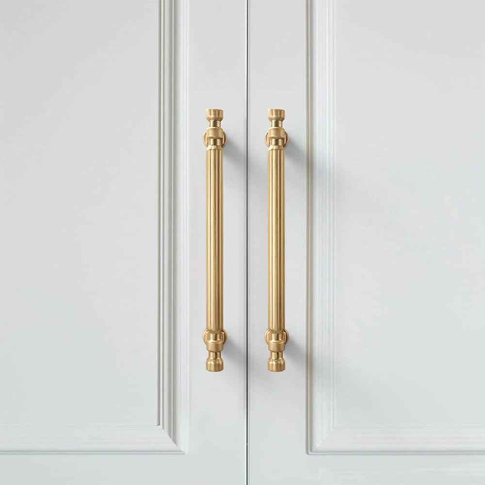 Modern T-Bar Gold Cabinet Handles