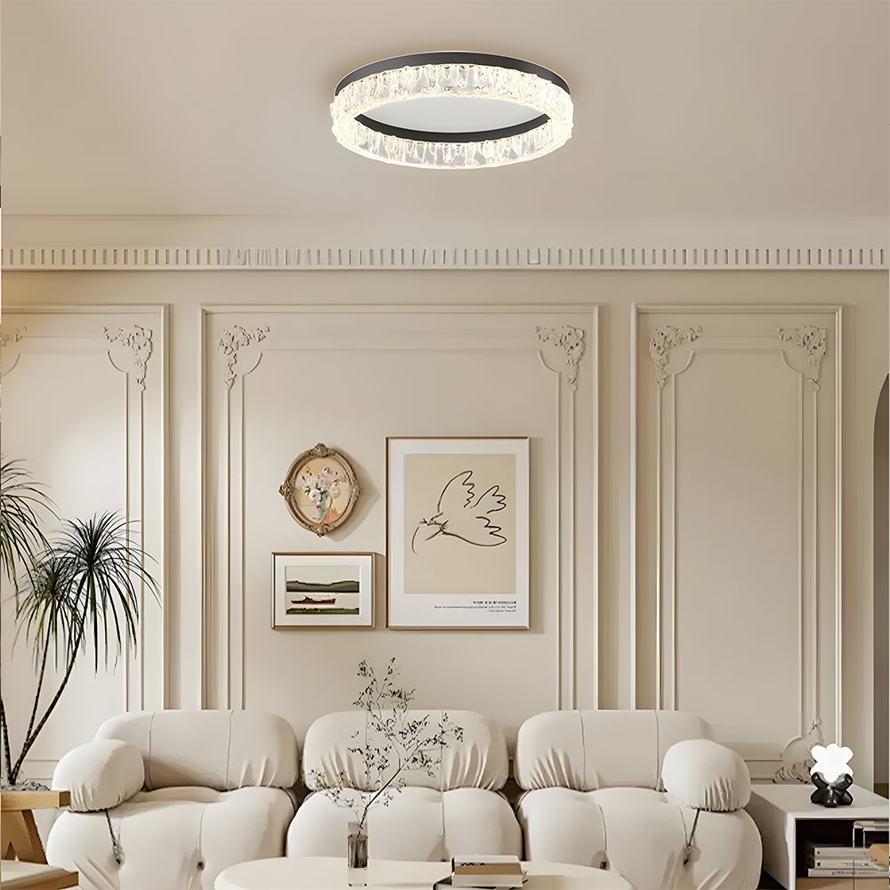 Modern Round Crystal LED Ceiling Lighting