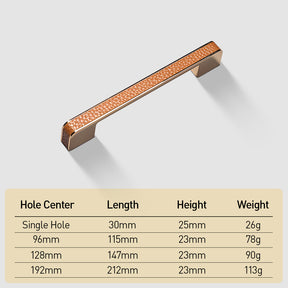 Nordic Modern Simple High-grade Leather Handle