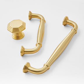 Contemporary Gold Brass Furniture Cabinet Handle And Knobs For Kitchen