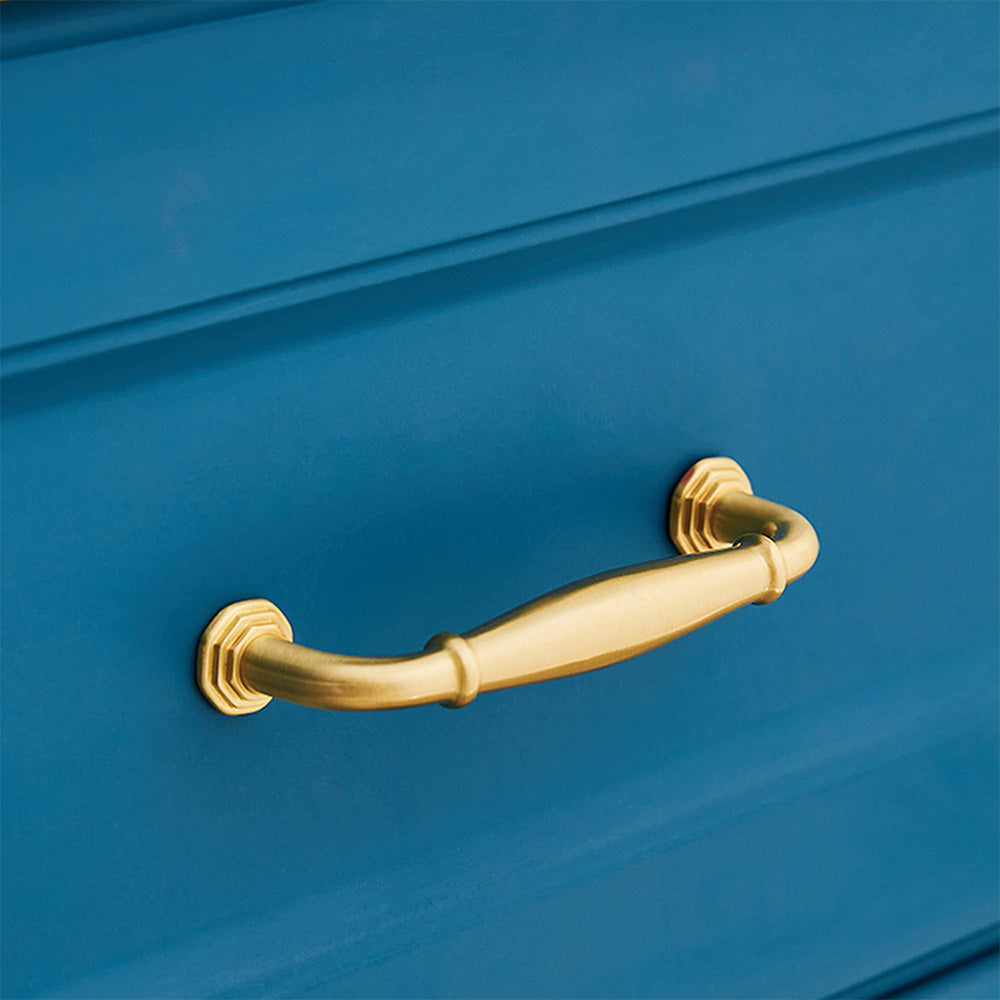 Contemporary Gold Brass Furniture Cabinet Handle And Knobs For Kitchen