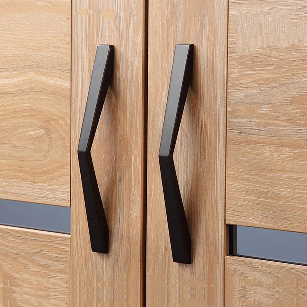 Simple Stylish Black Wardrobe Drawer Handles