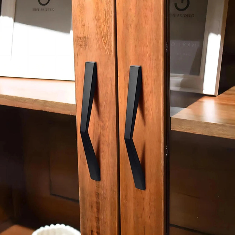 Simple Stylish Black Wardrobe Drawer Handles