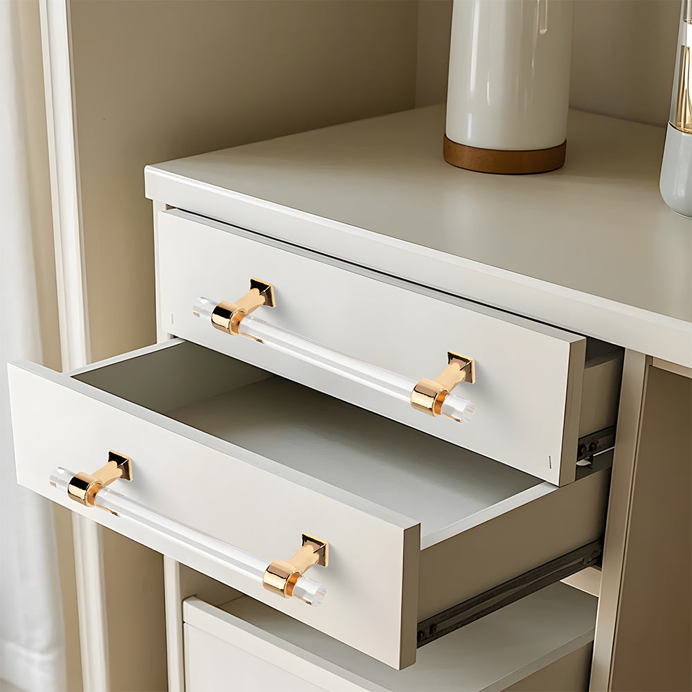 Modern Transparent Acrylic Wardrobe Door Handle