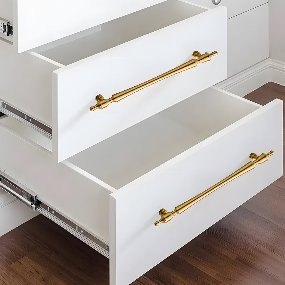 Vintage Brass Wardrobe Cabinet Door Handles