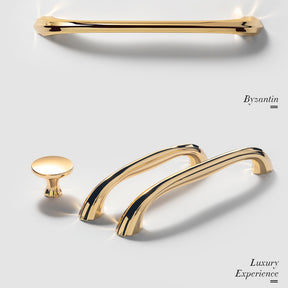 Minimalism Gold Zinc Alloy Cabinet Handles