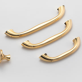 Minimalism Gold Zinc Alloy Cabinet Handles