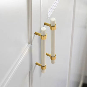 Stylish Marble&ZincAlloy T-Bar Kitchen Cabinet Handles