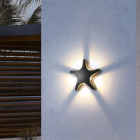 Modern Waterproof Star LED Outdoor Wall Light