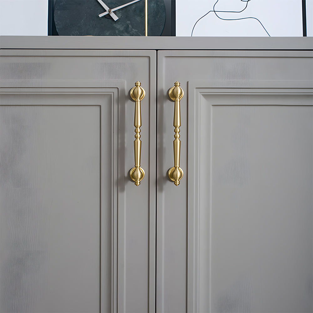 Vintage Simple Solid Brass Cabinet Handles