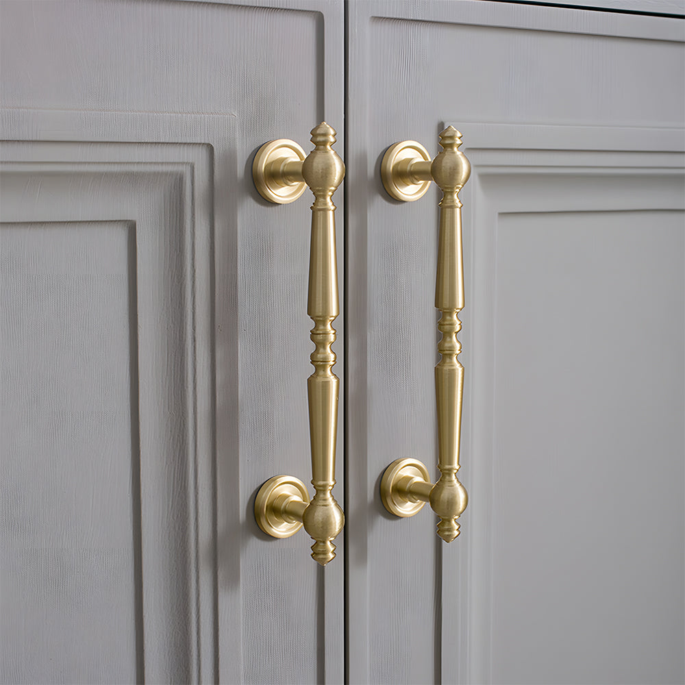 Vintage Simple Solid Brass Cabinet Handles