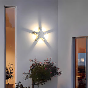 Modern Waterproof Star LED Outdoor Wall Light