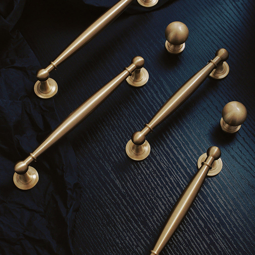 French Luxury Brass Wardrobe Door Cabinet Handles