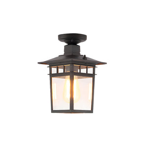 Vintage Outdoor Corridor Black Ceiling Lights