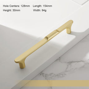 Modern Zinc Alloy T Bar Square Cabinet Pulls