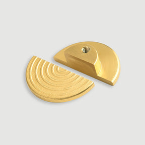 Unique Modern Semi-Circular Aluminum Alloy Gold Kitchen Cabinet Door Handle