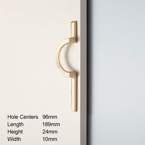 Modern Simple Semicircular Long Cabinet Door Handle