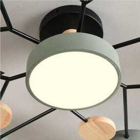 Modern Round Branch Type LED Semi-Recessed Ceiling Light