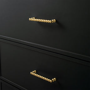 Vintage Spherical Brass Kitchen Cabinet Handles