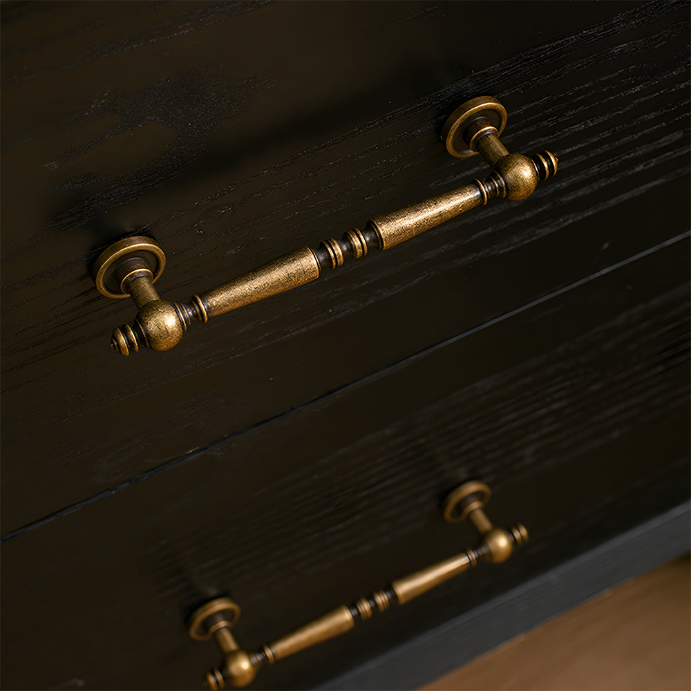 Vintage Simple Solid Brass Cabinet Handles