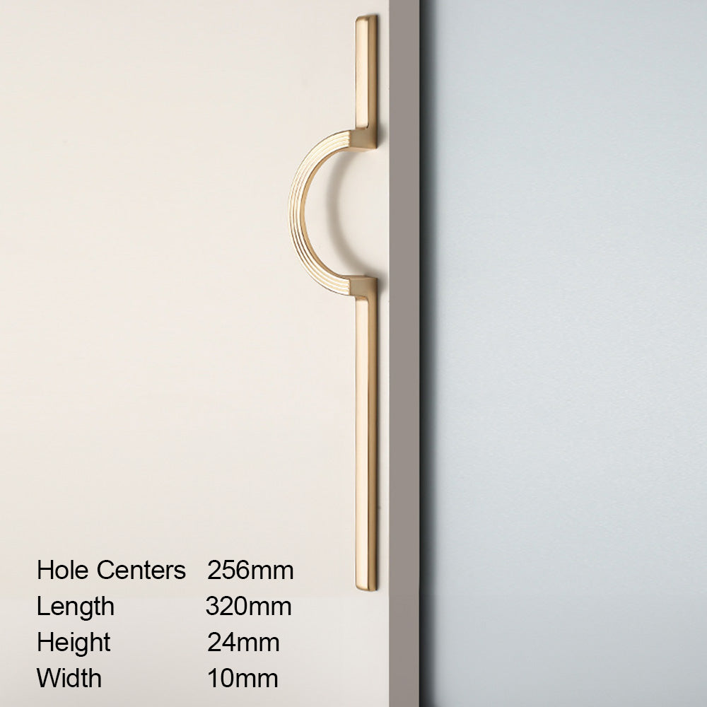 Modern Simple Semicircular Long Cabinet Door Handle