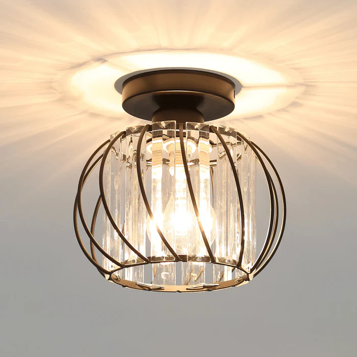 Nordic Simple Globular Glass Hallway Pendant Lighting