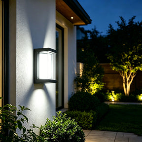 IP65 Waterproof Square Outdoor Wall Lamp for Patio Front Door Backyard