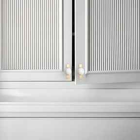 Natural Crystal Sphere Brass Cabinet Handles