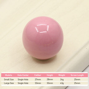 Ball Shape Colorful Wardrobe Drawer Knobs