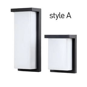 Modern Multi-faceted Light Source LED Outdoor Wall Light