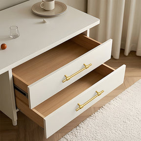 Solid Brass Knurled Kitchen T-Bar Cabinet Handles