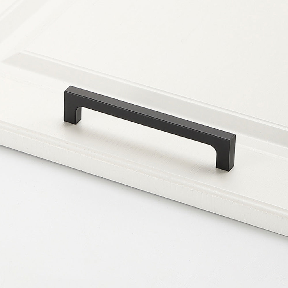 Black Simple Long Cabinet Handles