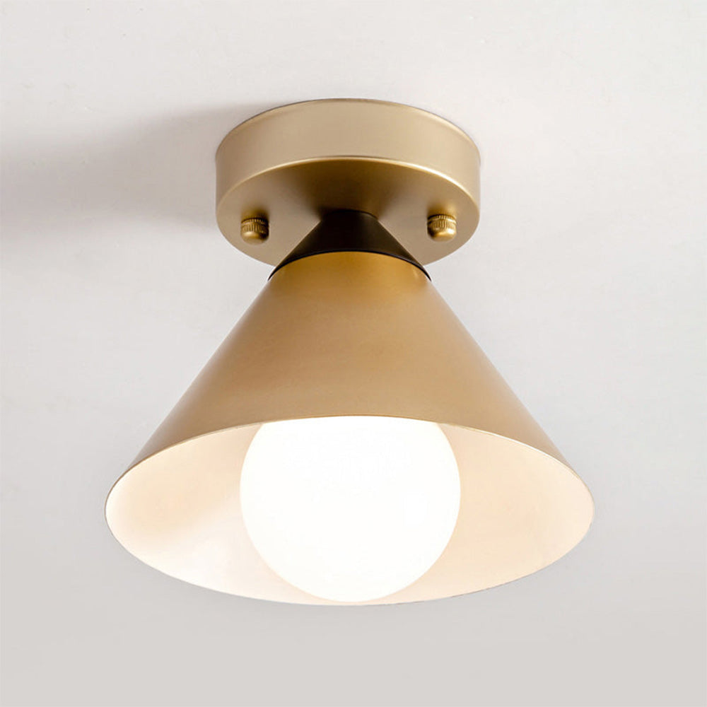 Modern Gold Flush Ceiling Light