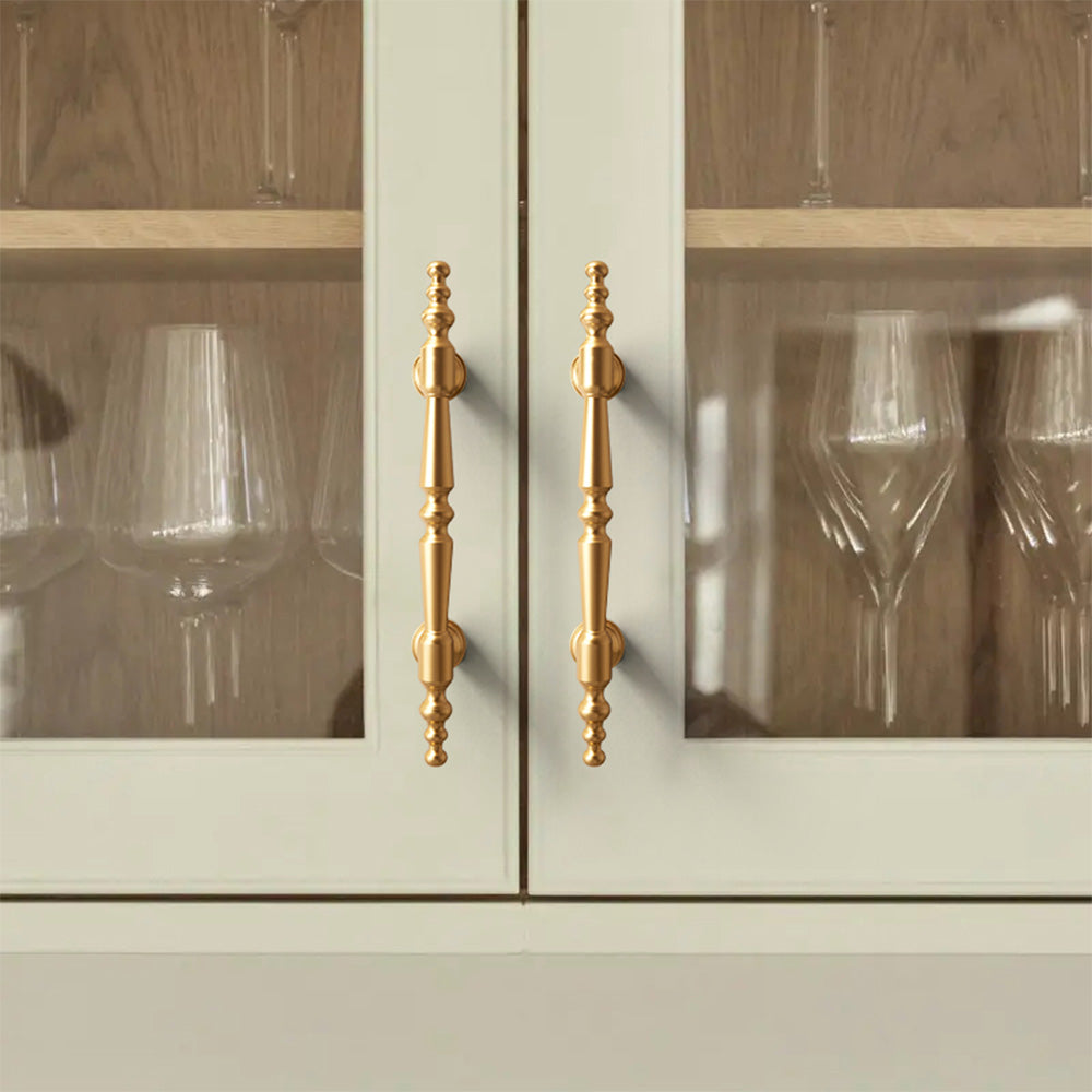 Elegant Sleek Gold Aluminum Kitchen Cabinet Handle