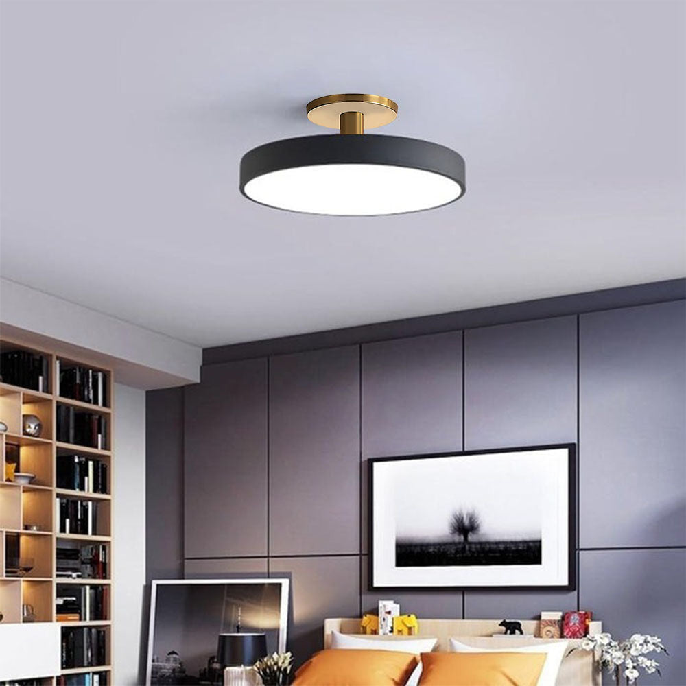 Modern Round Living Room Flush Mount Ceiling Light