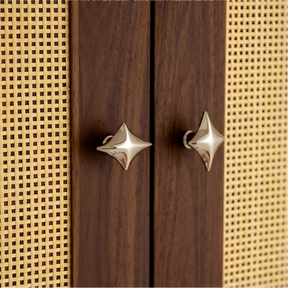 Antique Bronze Star Solid Brass Kitchen Cupboard Handles & Knobs