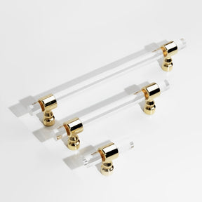 Luxury Clear Acrylic Kitchen Wardrobe Cabinet Handles Knobs