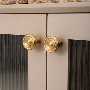 Retro Gold Brass Wardrobe Handles And Knobs