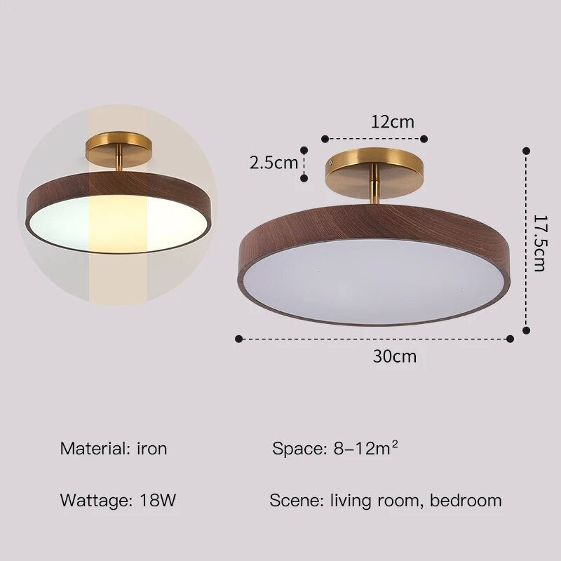 LED Semi-Flush Ceiling Lamp