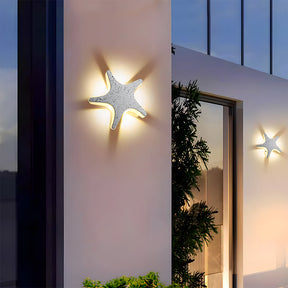 Modern Waterproof Star LED Outdoor Wall Light