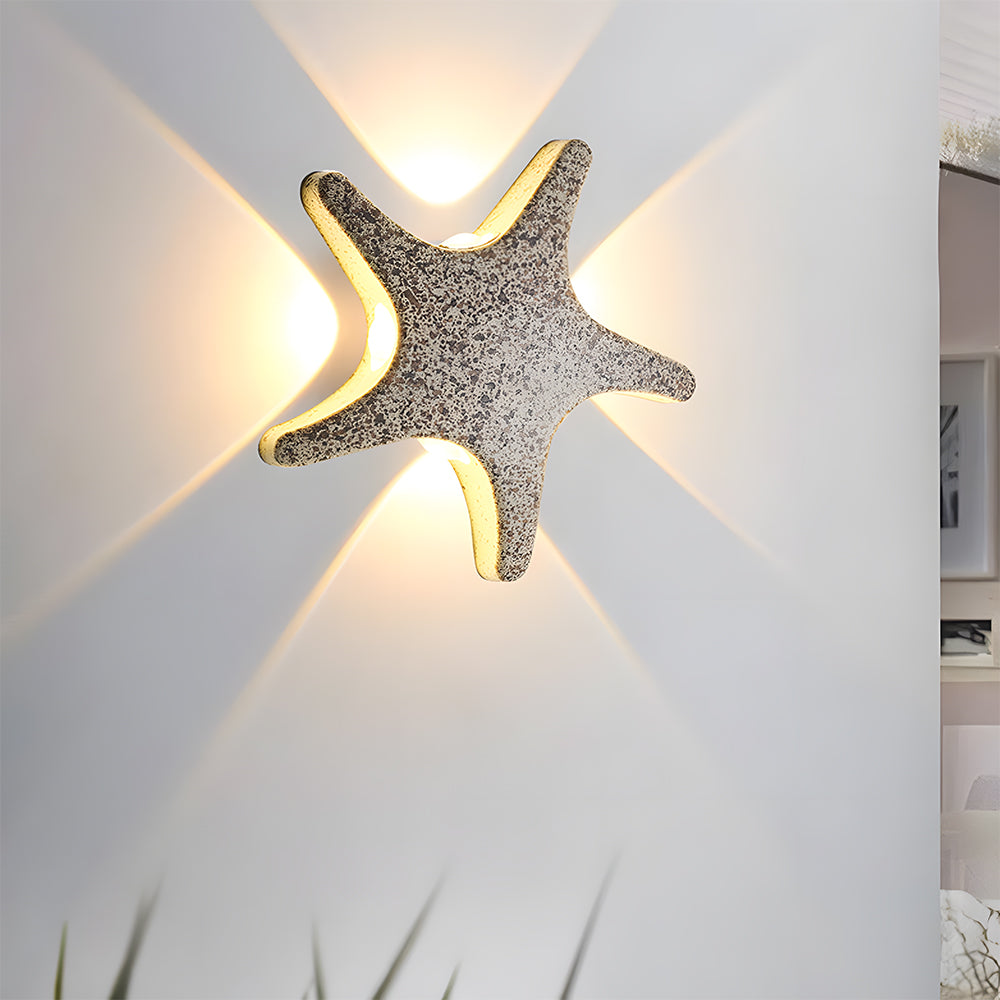 Modern Waterproof Star LED Outdoor Wall Light