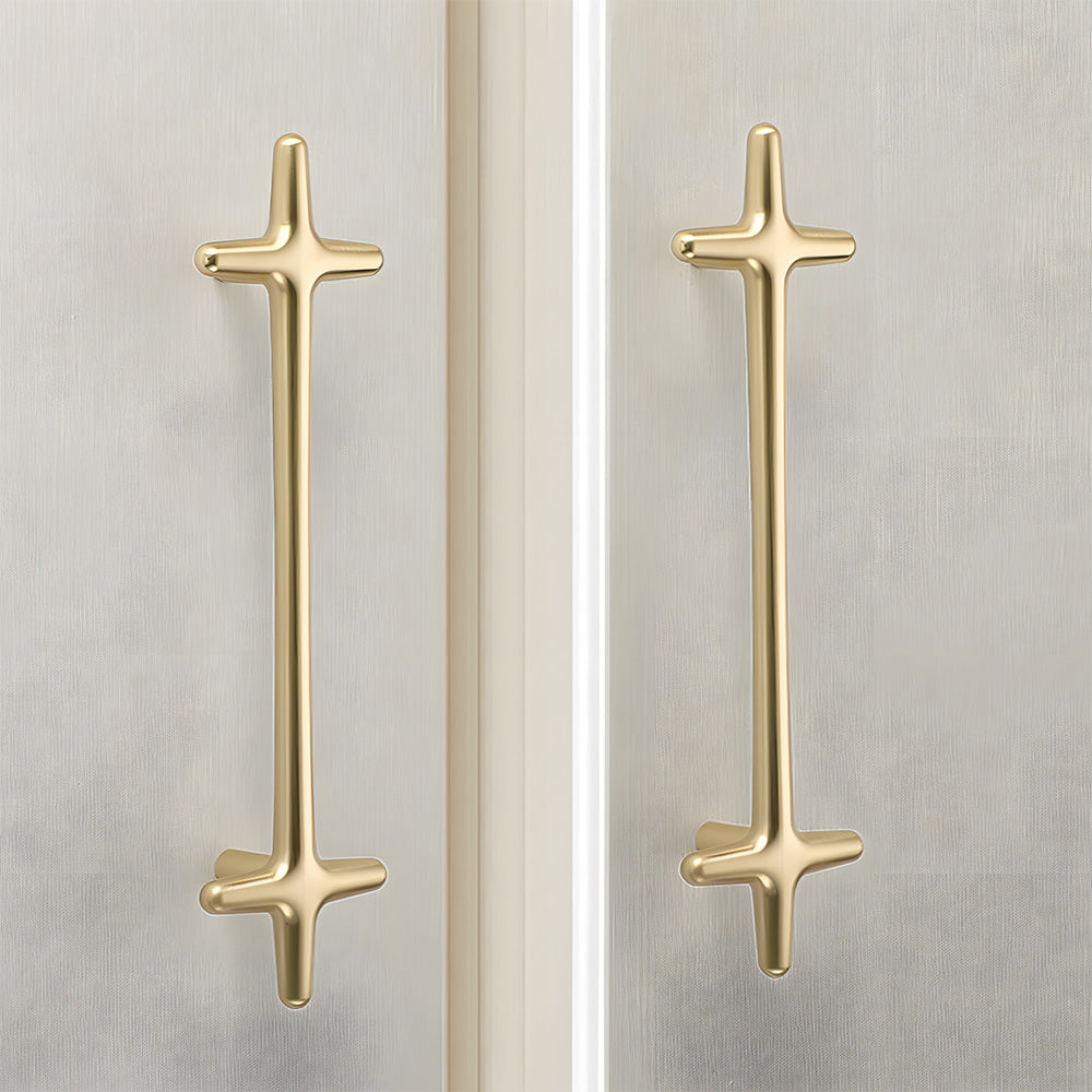 Modern Bright Silver Zinc Alloy Cabinet Pulls and Handles