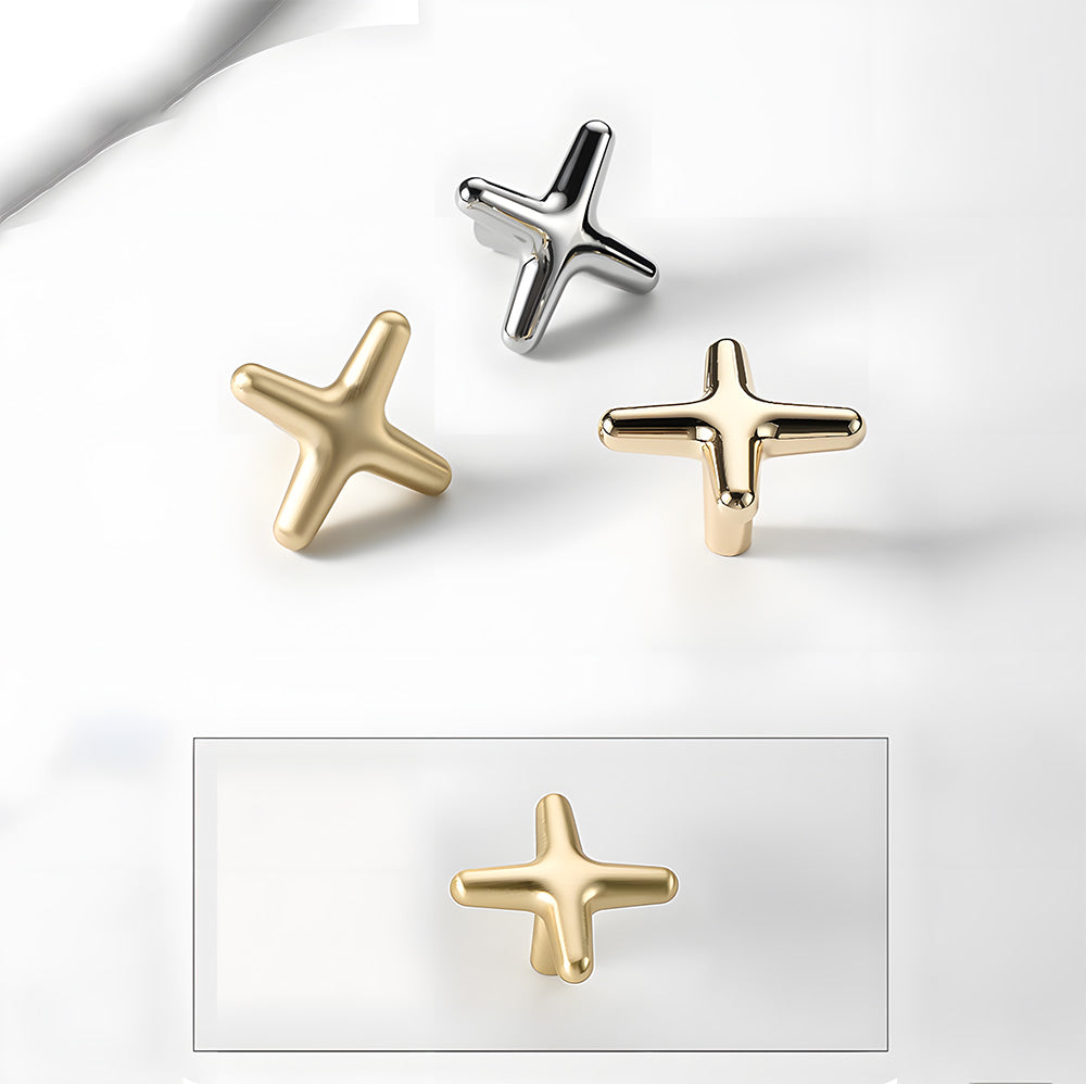 Modern Bright Silver Zinc Alloy Cabinet Pulls and Handles