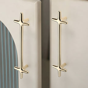 Modern Bright Silver Zinc Alloy Cabinet Pulls and Handles