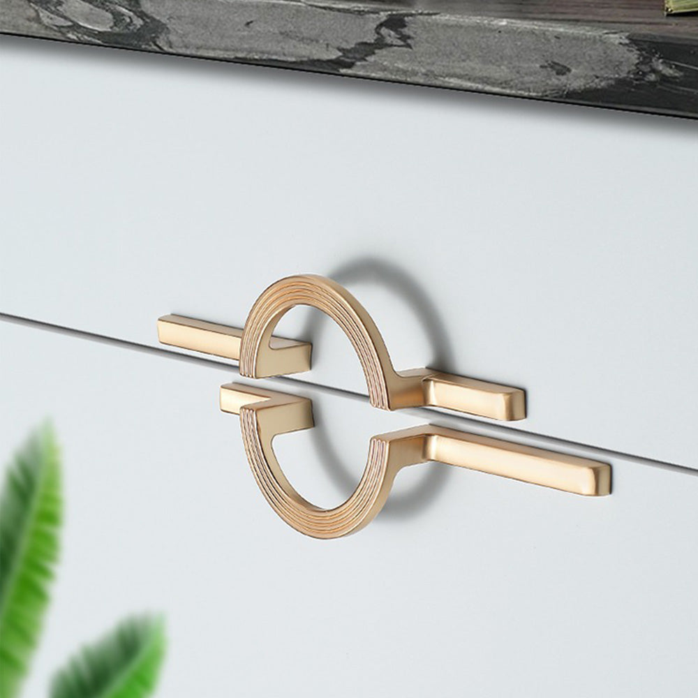 Modern Simple Semicircular Long Cabinet Door Handle