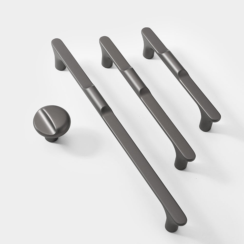 Modern Zinc Alloy T Bar Square Cabinet Pulls