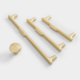 Modern Zinc Alloy T Bar Square Cabinet Pulls