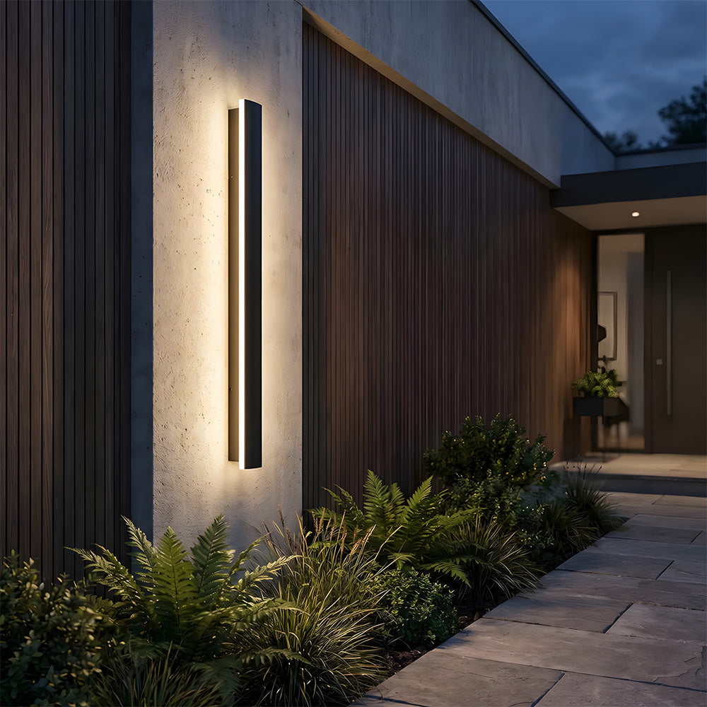 Modern IP64 Waterproof LED Strip Outdoor Long Wall Light