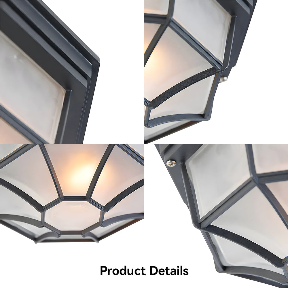 Industrial IP65 Outdoor Flush Mount Porch Ceiling Light